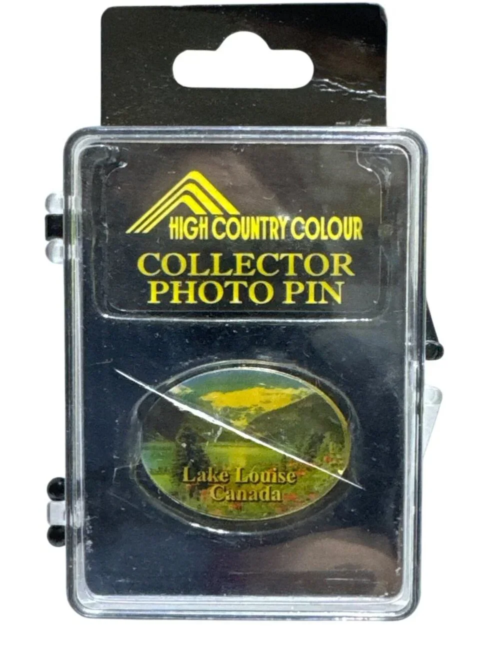 High Country Colour Collector Photo Pin Lake Louise Canada Oval Souvenir New